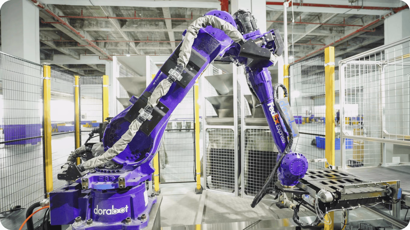 Robot de tri alimenté par l'IA de FedEx