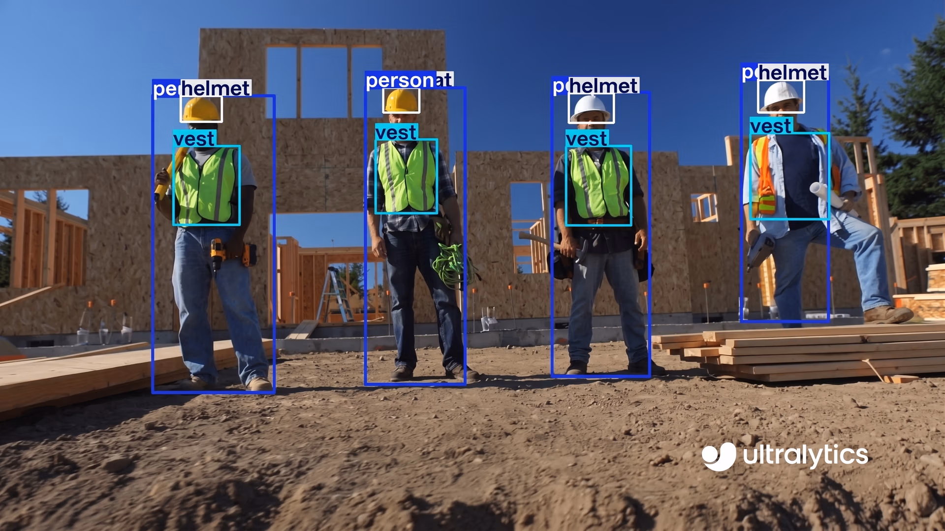Construction site safety monitoring using Ultralytics YOLO11