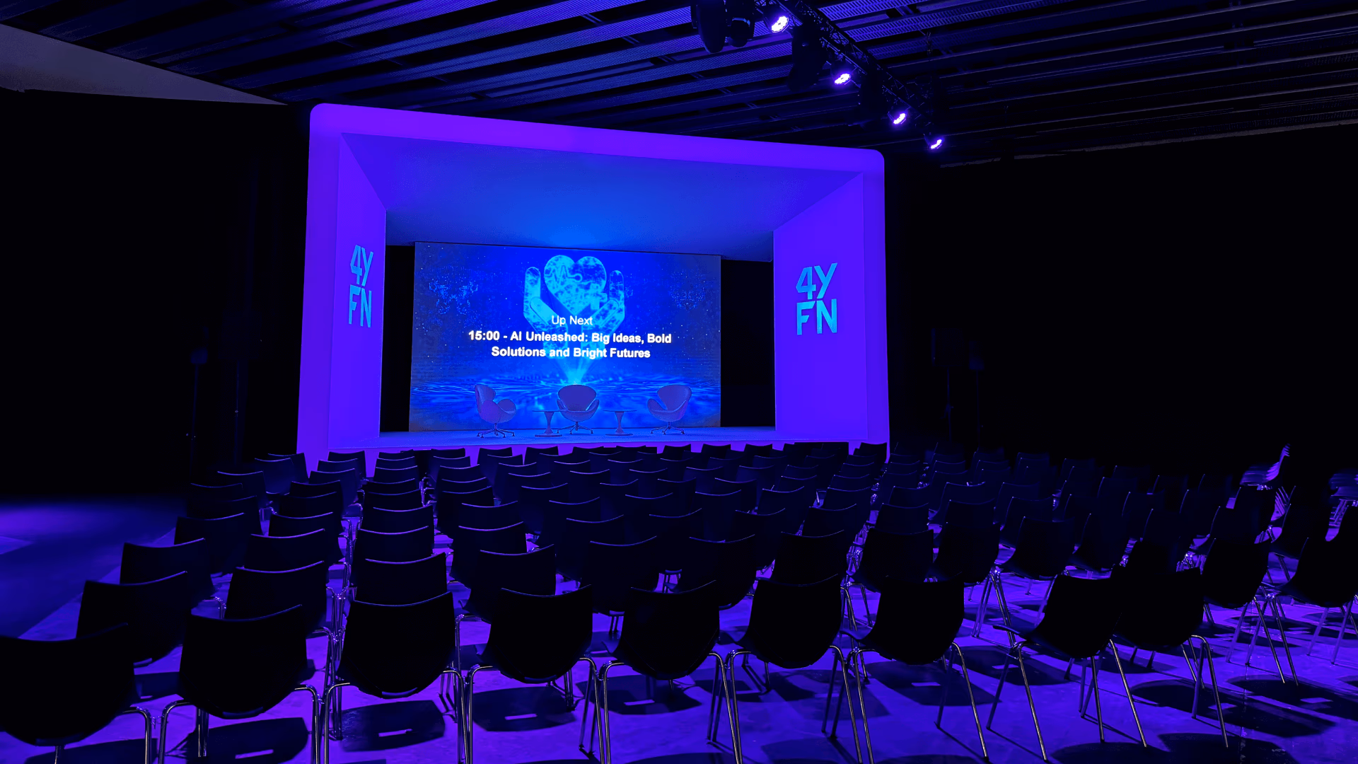 Il palco di 4YFN 2024 a Barcellona, Spagna