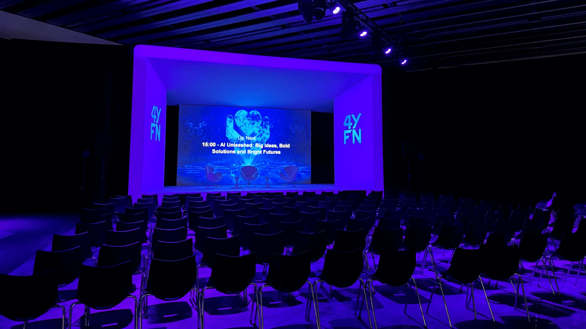 El escenario de 4YFN 2024 en Barcelona, España