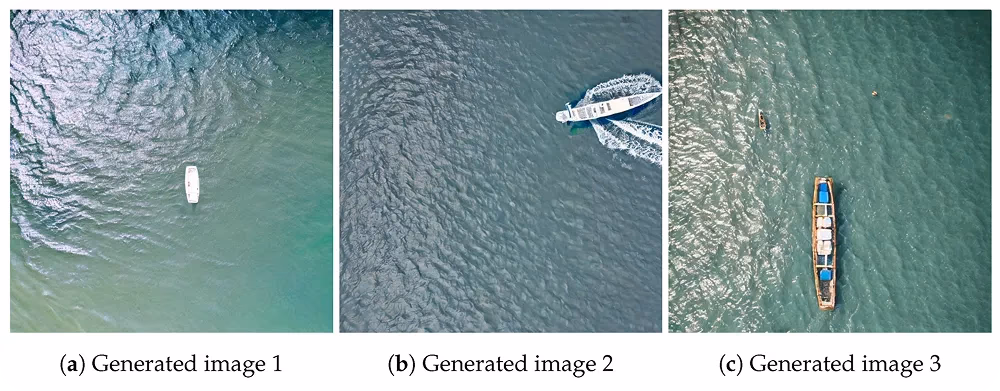 Synthetic aerial images used for data augmentation