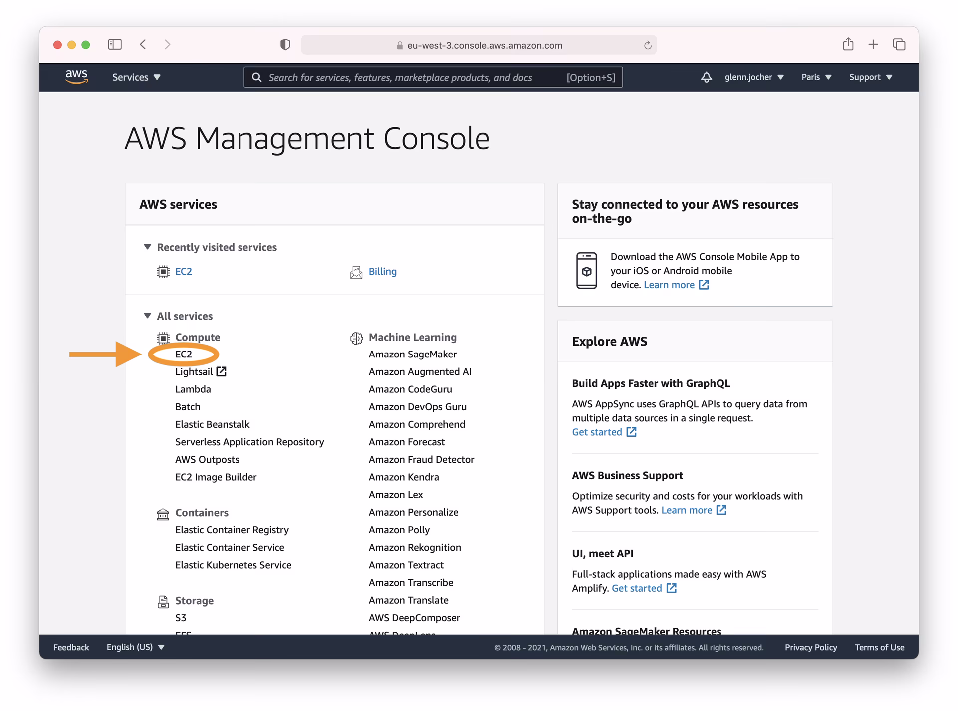 AWS Management Console sign-in page