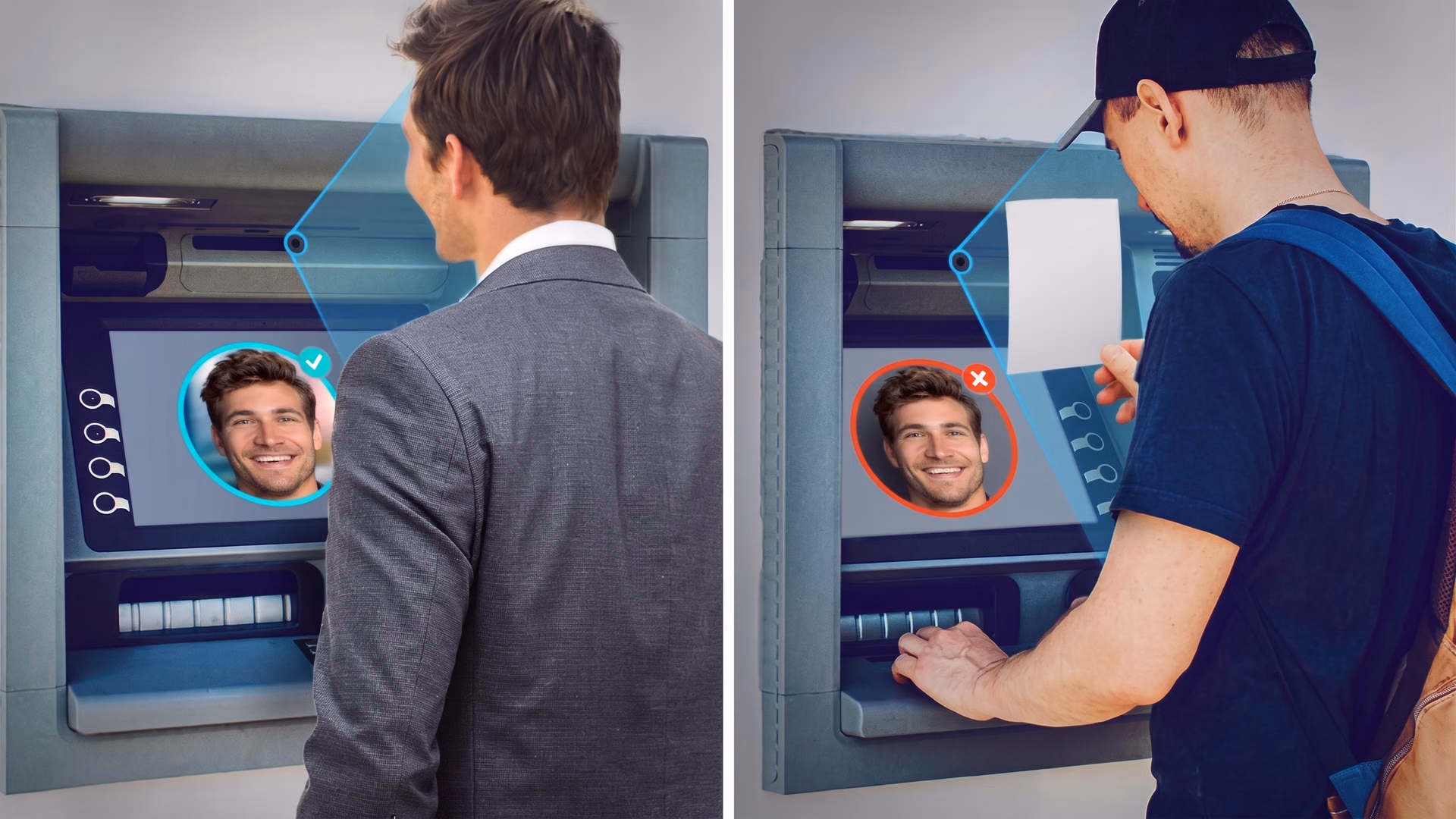 Détection de visages permettant la reconnaissance faciale aux DAB