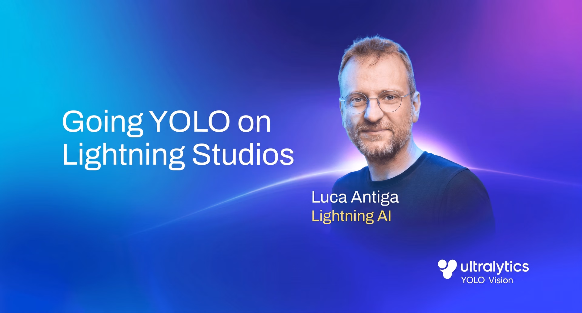 Luca Antiga apresentando sobre o Lightning Studios no YV24
