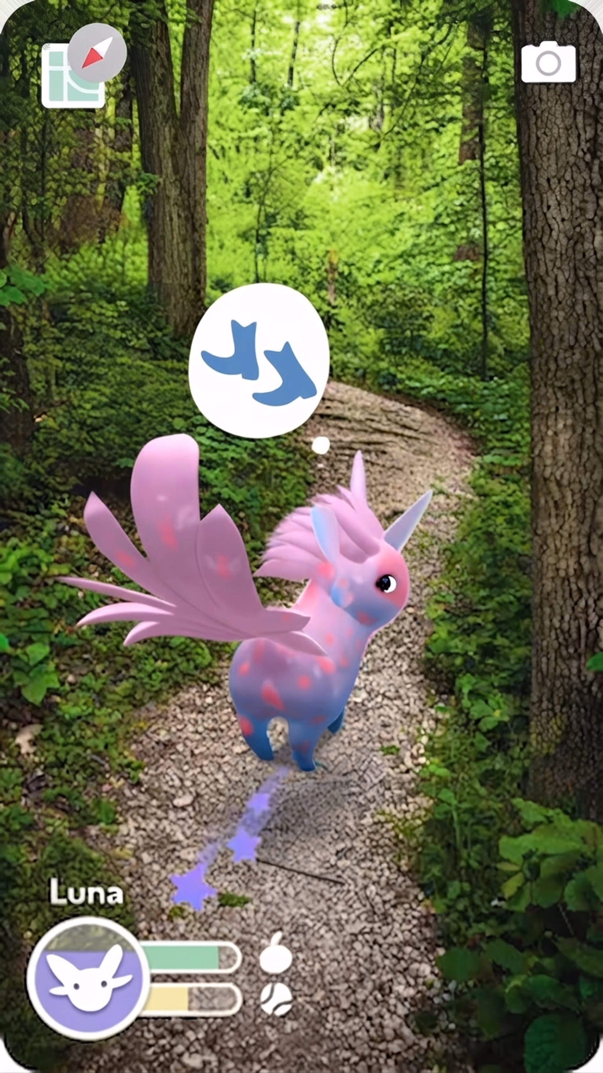 A glimpse at a virtual pet in the game Peridot