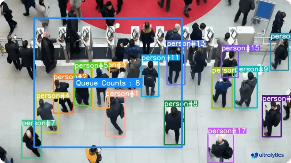 Monitoring queue lengths and individual counts using YOLO11