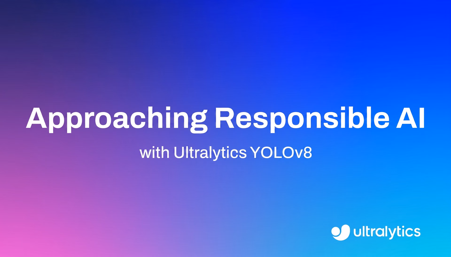 Verantwortungsvolle KI mit Ultralytics YOLOv8 angehen