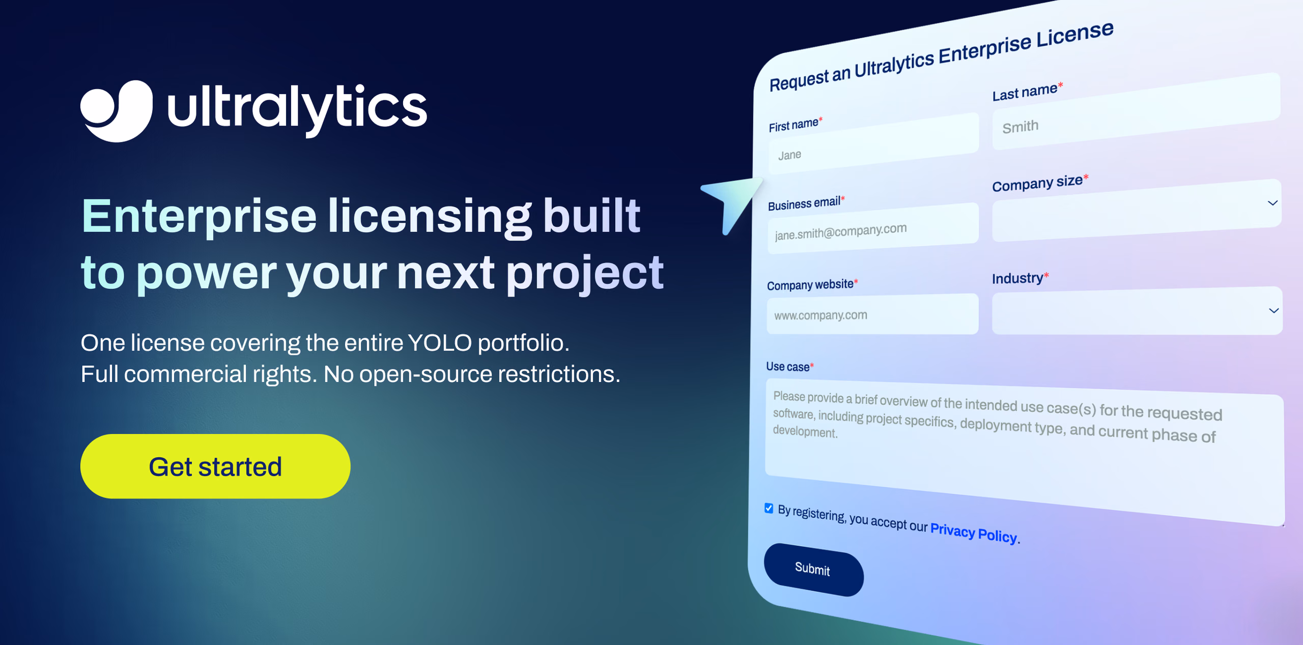 Ultralytics Enterprise License banner