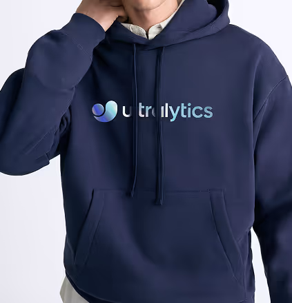 Áo hoodie xanh đậm Ultralytics
