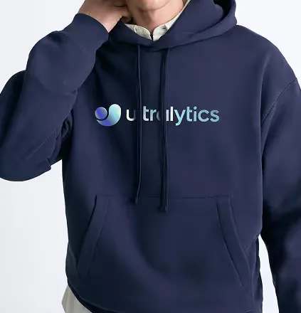 Ultralytics-Kapuzenpullover dunkelblau
