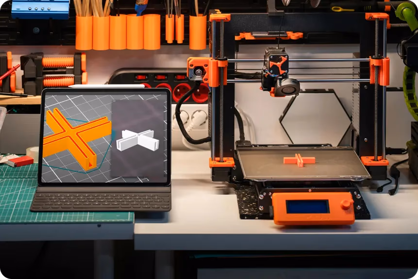 Les pièces sont construites couche par couche dans la fabrication additive