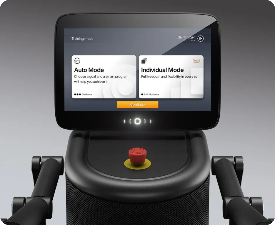 Macchina fitness intelligente che offre programmi di allenamento personalizzati e su misura