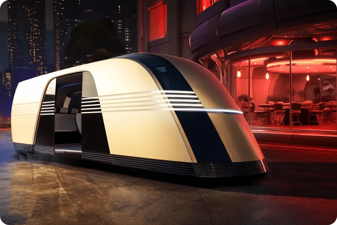 A rendering of Tesla’s Robovan