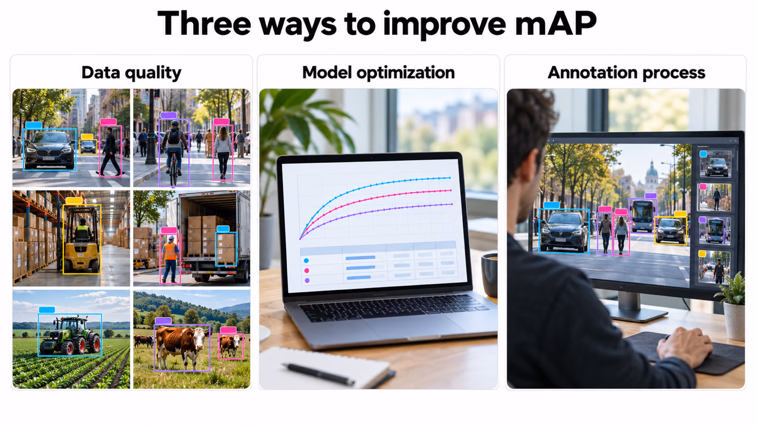 Three ways to improve mAP: data quality, model optimization, and annotation process