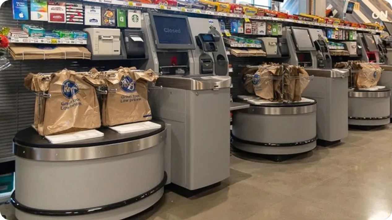 AI enhancing self-checkout counters