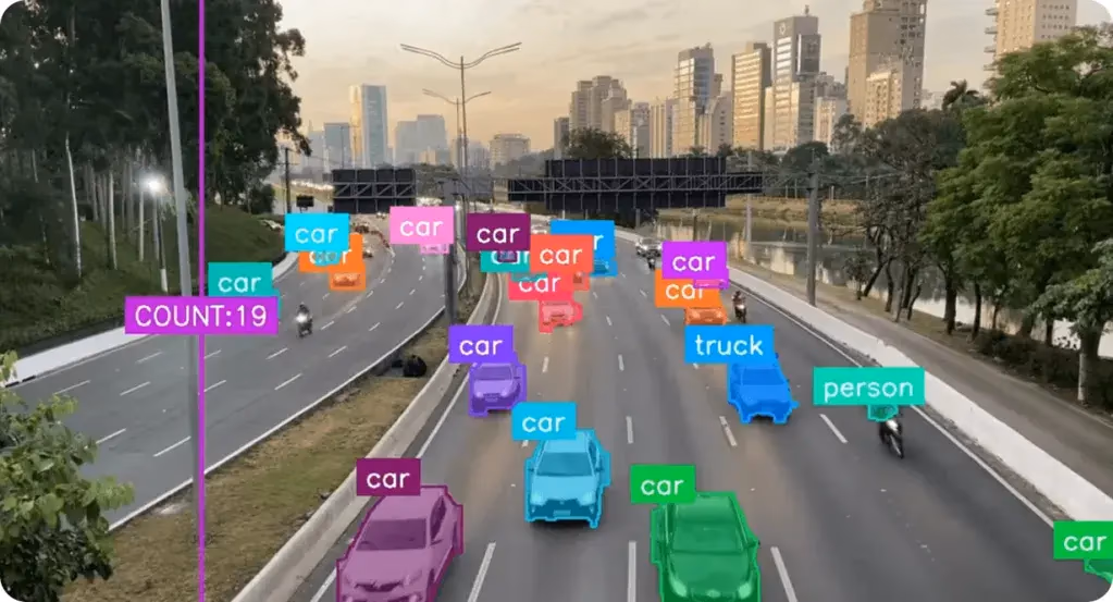 Uso de visión artificial para analizar el tráfico