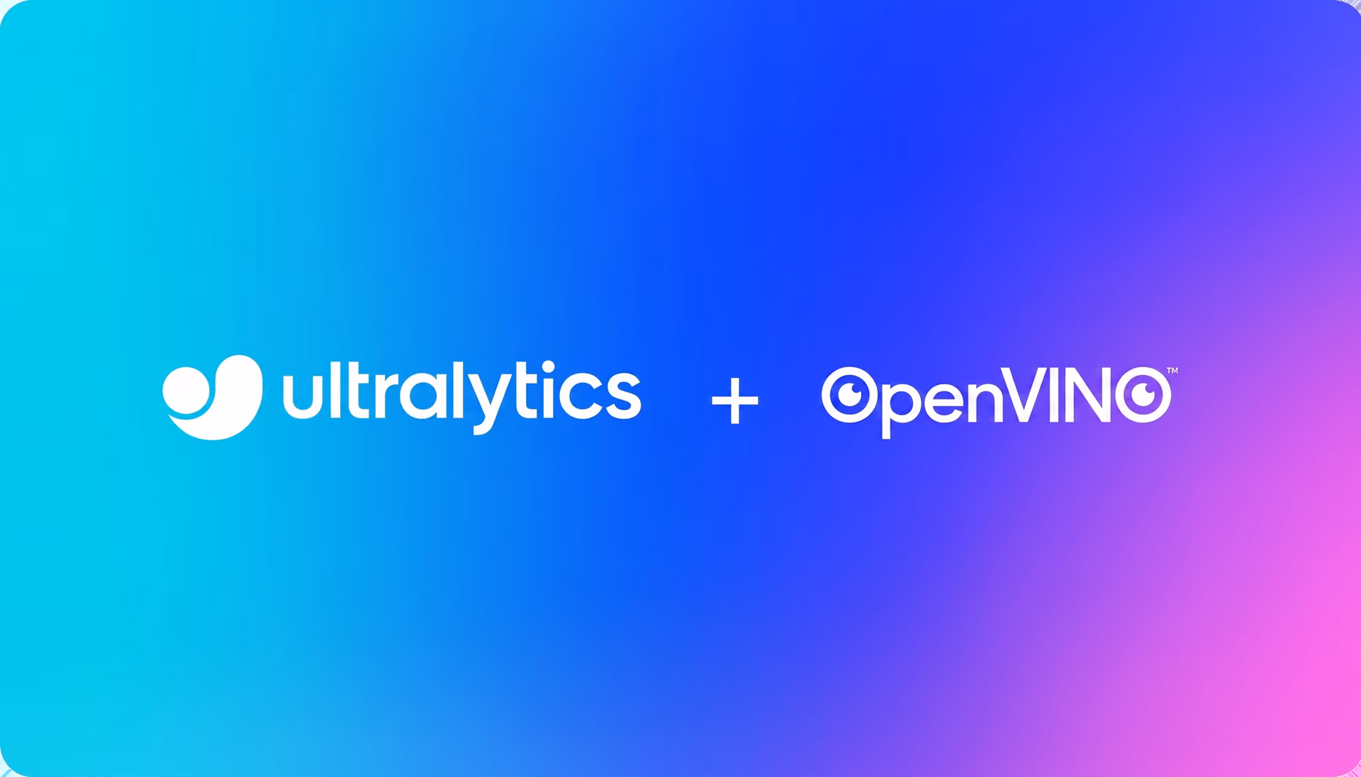Inférence Ultralytics YOLOv8 plus rapide avec Intel OpenVINO