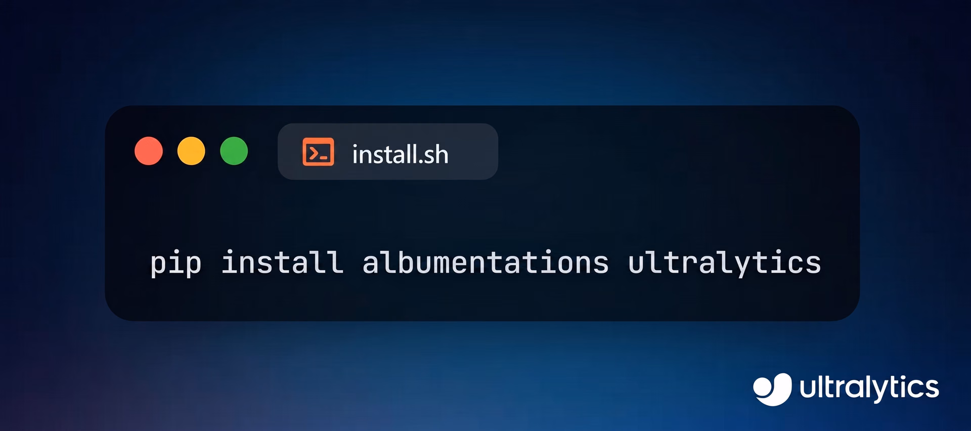 Installing Ultralytics and Albumentations with pip