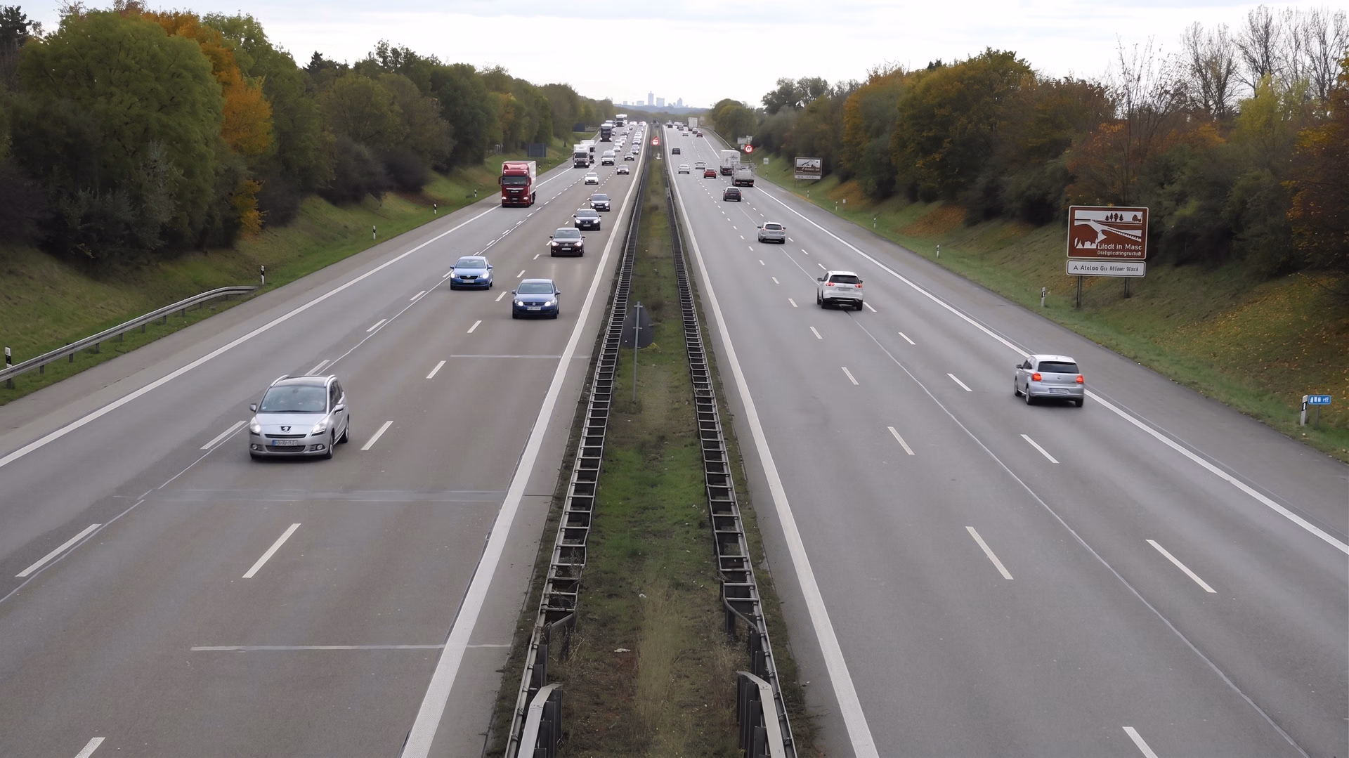 A frame from a sample input video for traffic analysis